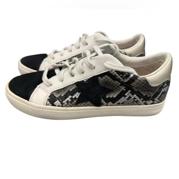 Vintage Havana Sonny Snake Skin Low Top Gold Black White Sneakers Size 6.5M - Picture 4 of 11